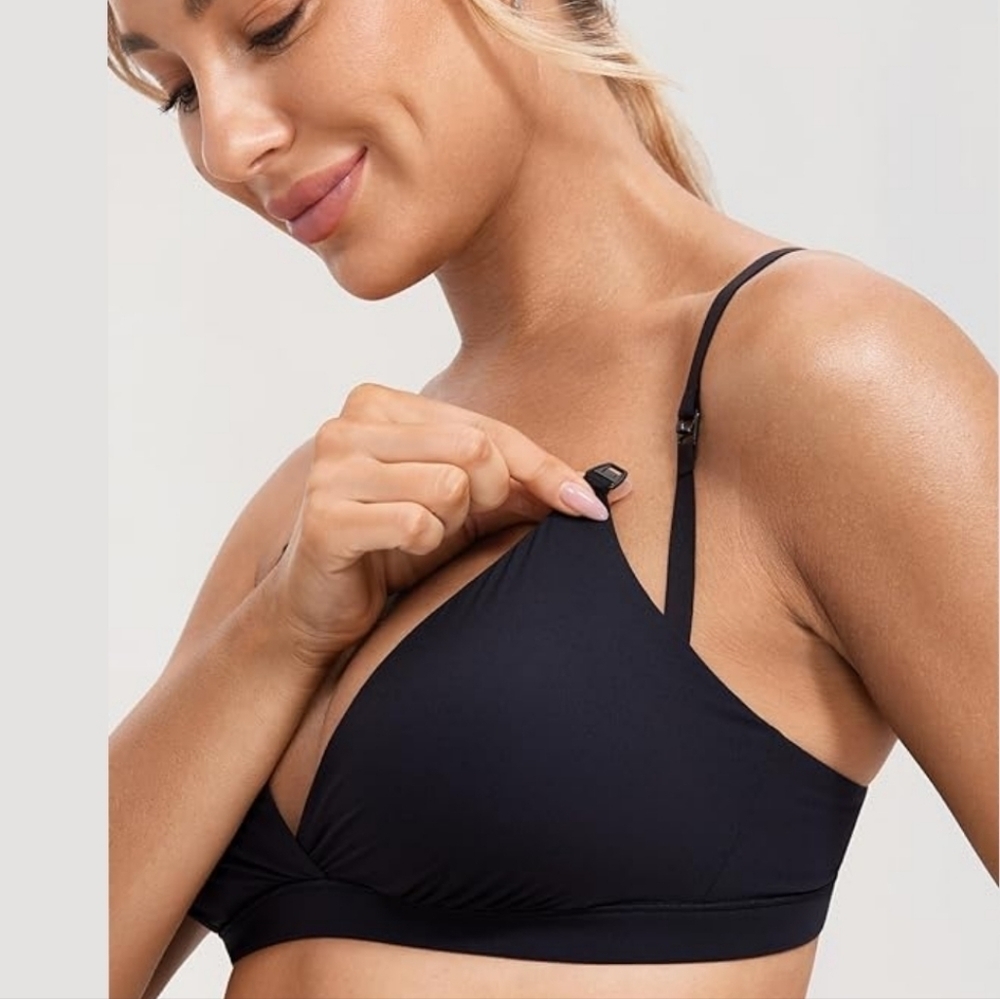 Prima Valentina Intimates Convertible Nursing Bra with Underwire, Black 34B